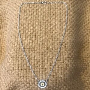 Sterling Silver Letter ‘S’ Pendant Necklace